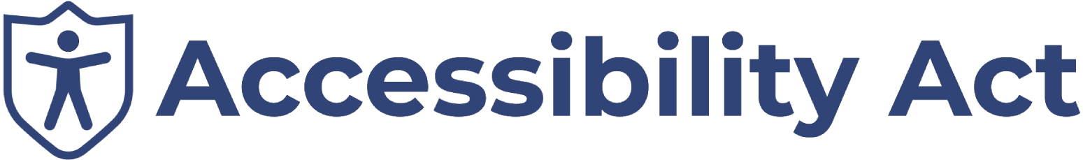 Accessibility Act logo used by PrivacyRise, featuring a stylized human figure inside a shield and the text “Accessibility Act”